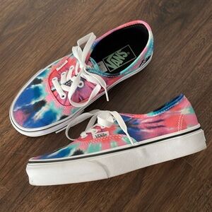 {VANS} *like new* tie dye authentic shoe sneakers